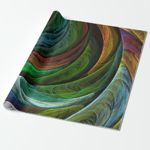 Papier Cadeau Couleur Gloire Moderne Art Abstrait Motif Élégant