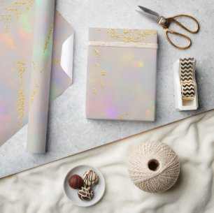 Papier Cadeau Couleur opale Pastel en pierre