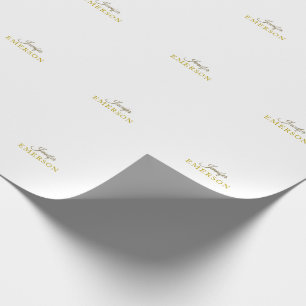 Papier Cadeau Couleur or professionnel minimaliste moderne uni