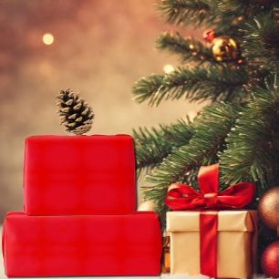 Papier Cadeau couleur rouge brillant