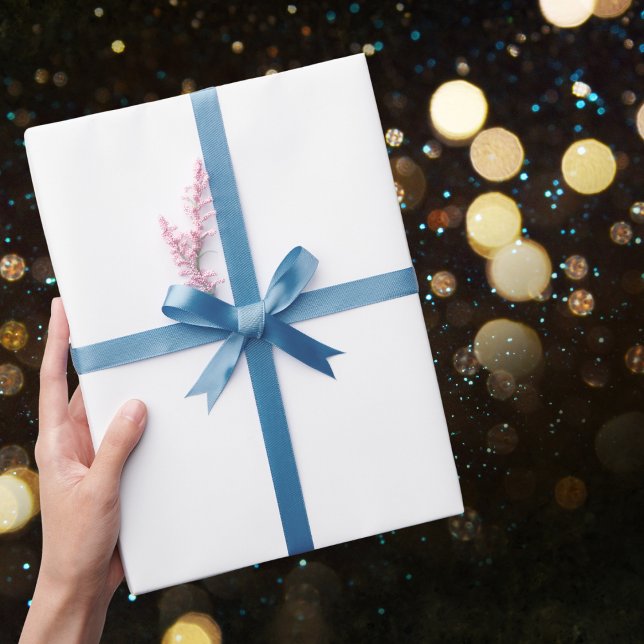 Papier Cadeau Couleur solide blanche pure (Créateur téléchargé)