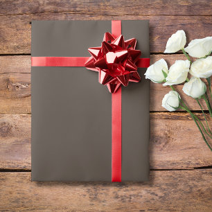Papier Cadeau Couleur solide Brown   Classique   Élégant