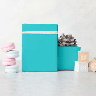 Papier Cadeau Couleur solide clair turquoise