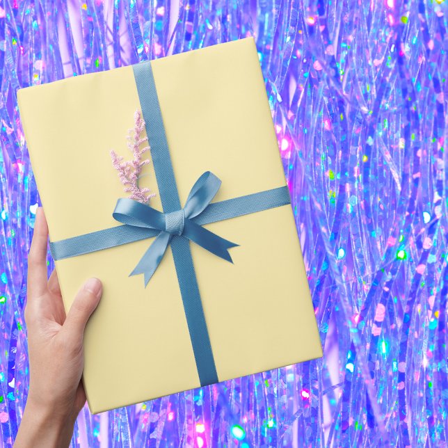 Papier Cadeau Couleur solide crème au beurre (Créateur téléchargé)