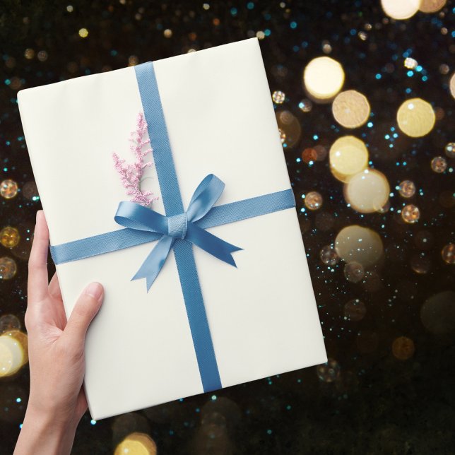 Papier Cadeau Couleur solide ivoire (Créateur téléchargé)