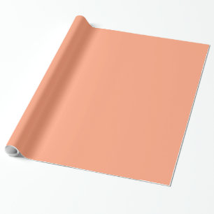 Papier Cadeau Couleur solide saumon (rose-orange)