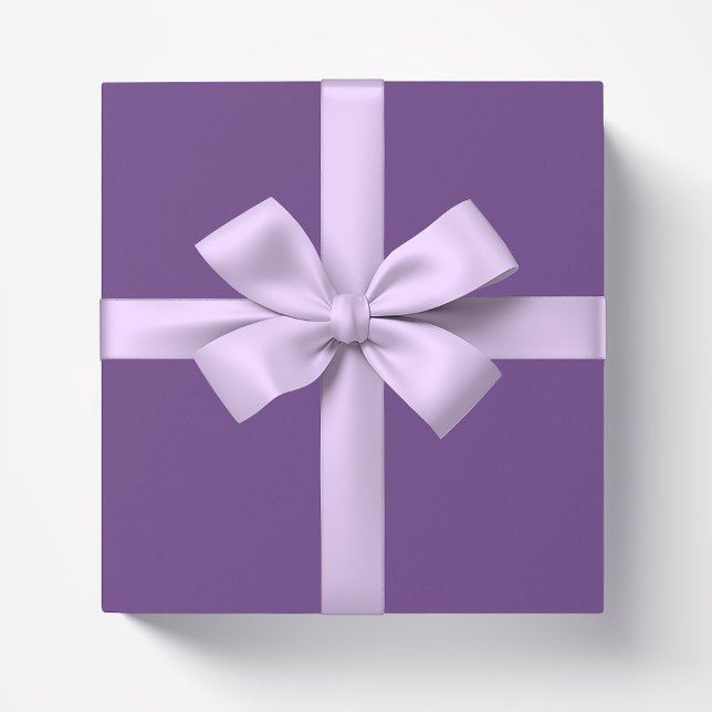 Papier Cadeau Couleur uni Améthyste violet (Créateur téléchargé)