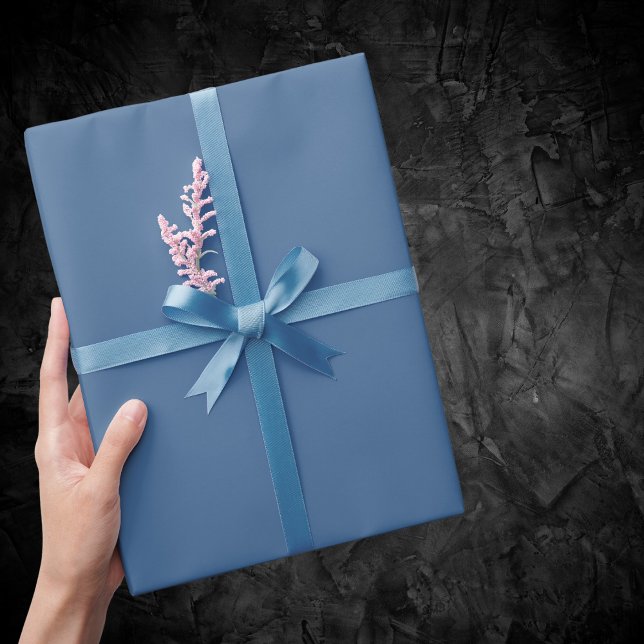 Papier Cadeau Couleur uni bleu Queen (Créateur téléchargé)