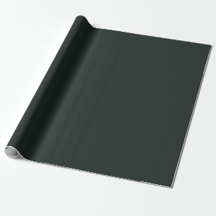 Papier Cadeau Couleur uni verte foncée de la jungle