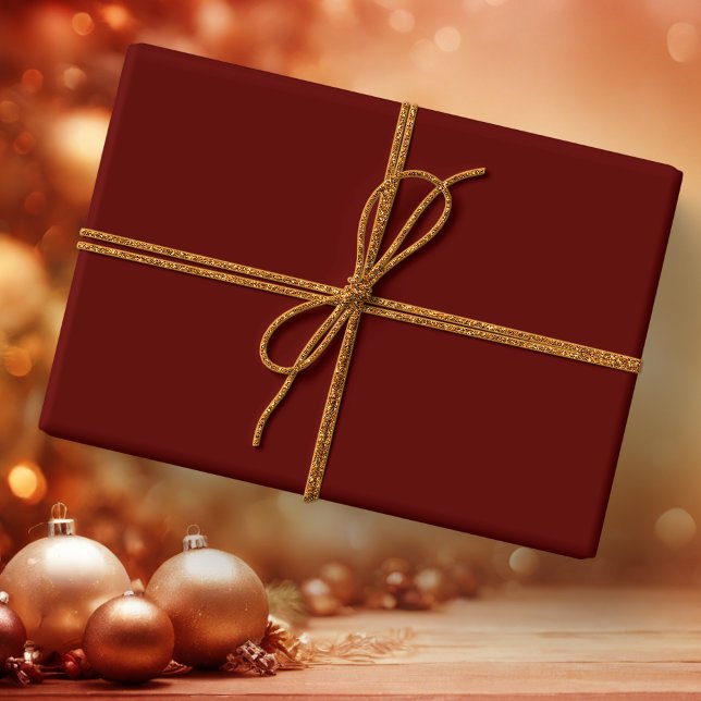 Papier Cadeau Couleur unie vin de Noël (Créateur téléchargé)