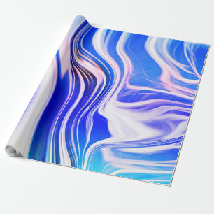 Papier Cadeau Couleurs bleues douces