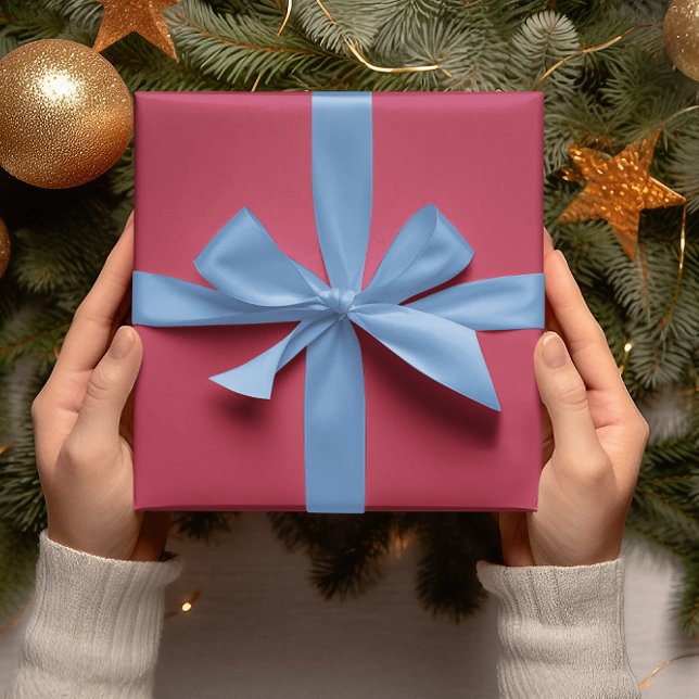 Papier Cadeau Couleurs de tendance - Couleur Magenta vibrante -  (Créateur téléchargé)