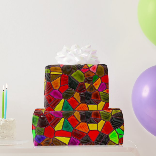 Papier Cadeau Couleurs Moody Vitrage (Cadeaux de fête)