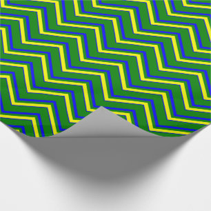 Papier Cadeau Couleurs primaires-CHEVRON 05-Papier à envelopper