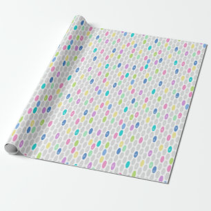 Papier Cadeau Couleurs rétro sans couture cercles design pois pa