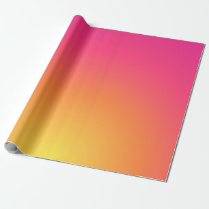 Papier Cadeau Couleurs rose et jaune du papier d'enveloppement d