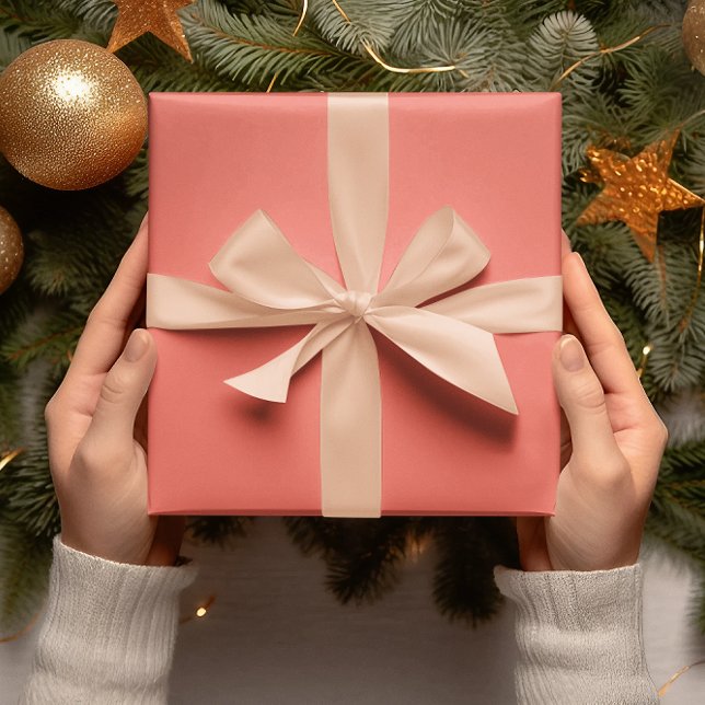 Papier Cadeau Couleurs tendance - Couleur du coucher de soleil d (Créateur téléchargé)