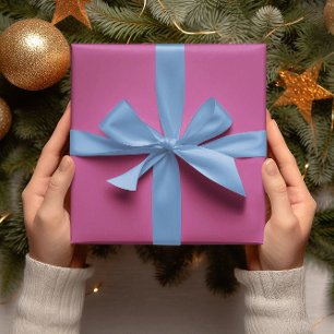 Papier Cadeau Couleurs Trend - Couleur Berry - Rouleau solide