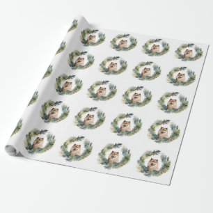 Papier Cadeau Coupe de fête de la couronne de Noël finlandaise