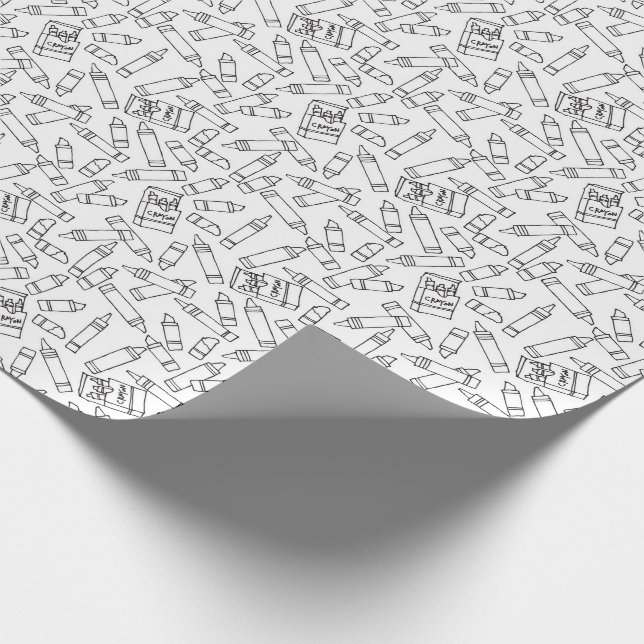 Papier Cadeau Coupez les mignons crayons de votre propre Motif n (Coin)