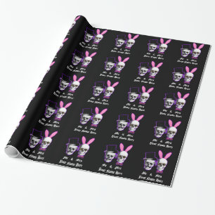 Papier Cadeau couple gothique mariage