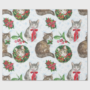 Papier Cadeau Couronne de chat adorable