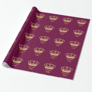 Papier Cadeau Couronne d'or