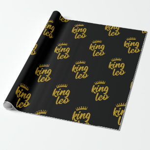 Papier Cadeau Couronne d'or King Leo