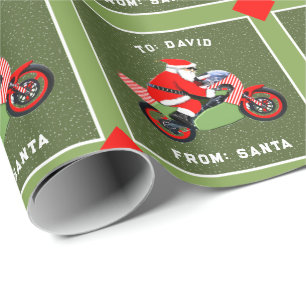 Papier Cadeau course de motocross
