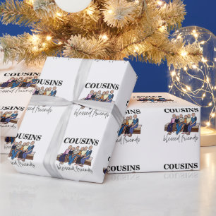 Papier Cadeau Cousins Bienheureux Amis Famille Réunion