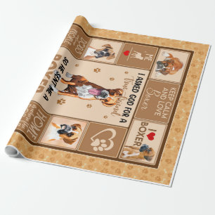 Papier Cadeau Couverture de chien de boîte personnalisée
