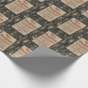 Papier Cadeau Couverture du livre Alice au pays des merveilles 