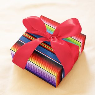 Papier Cadeau Couverture mexicaine Fiesta Stripes colorées Sarap