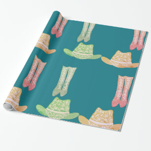 Papier Cadeau Cow-girl