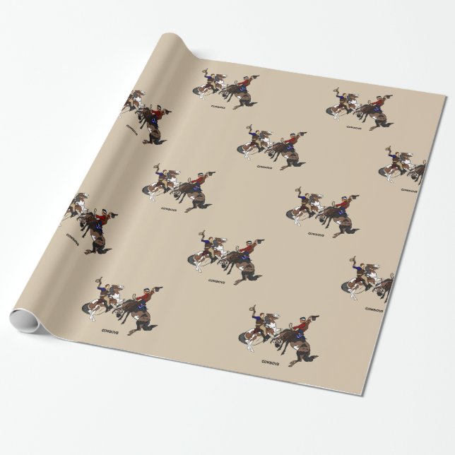 Papier Cadeau Cowboys de Dustbowl (Déroulé)