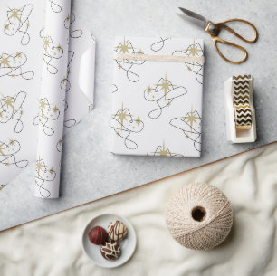 Papier Cadeau Cowgirl