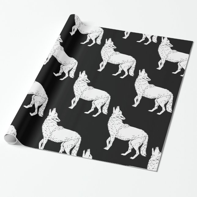 Papier Cadeau Coyote hurlant Thunder_Cove (Déroulé)
