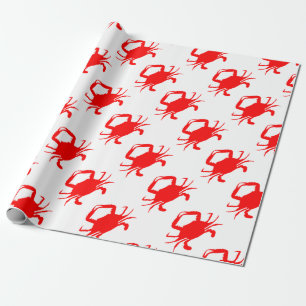 Papier Cadeau Crabe rouge