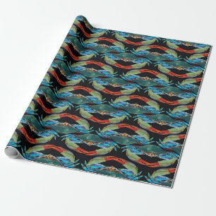 Papier Cadeau Crabes bleus pour toujours