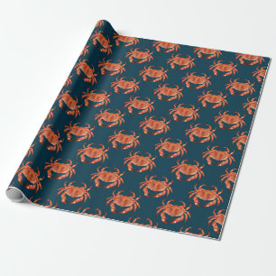 Papier Cadeau Crabes Motif balnéaire