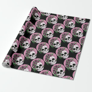 Papier Cadeau Crâne Lady Sugar