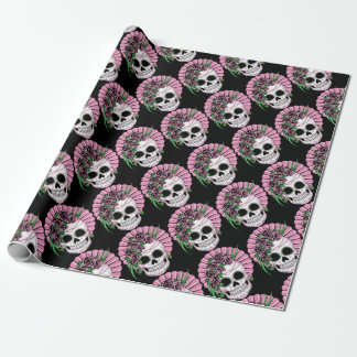 Papier Cadeau Crâne Lady Sugar
