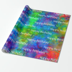 Papier Cadeau [Cravate-Dye Atomique] Papier d'enveloppement des 