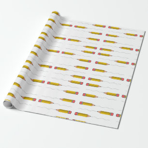 Papier Cadeau Crayon blanc