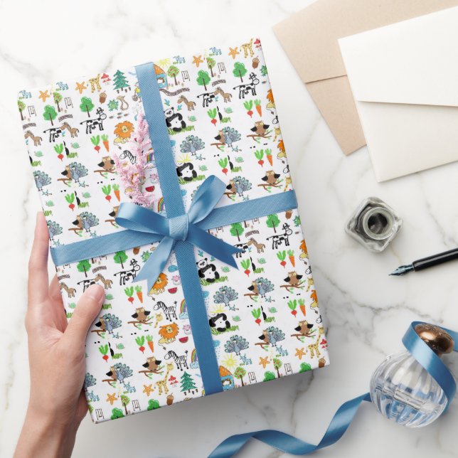 Papier Cadeau Create Your Own Custom Children drawings Cute (Cadeaux)