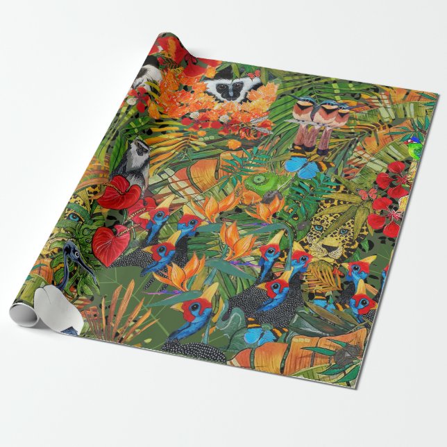 Papier Cadeau Création Sauvage (Déroulé)