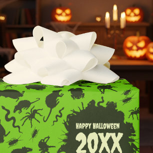 Papier Cadeau Créatures rampantes Joyeux Halloween Ajoutez l'ann