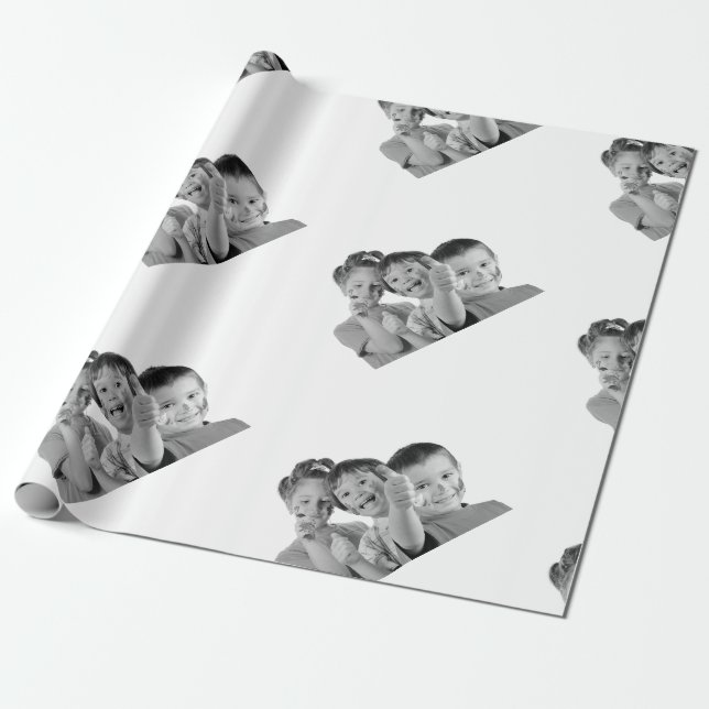 Papier Cadeau Créez vos propres enfants de photo (Déroulé)