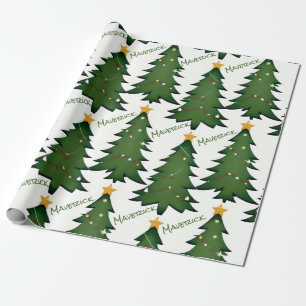 Papier Cadeau Créez votre propre arbre de Noël personnalisé