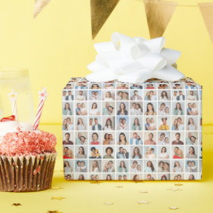 Papier Cadeau Créez votre propre collage de 64 photos